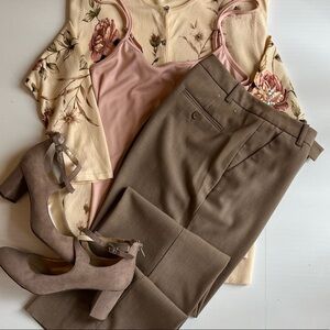 Calvin Klein Brown Dress Pants – Workwear Career Neutral Basics Classic Fit